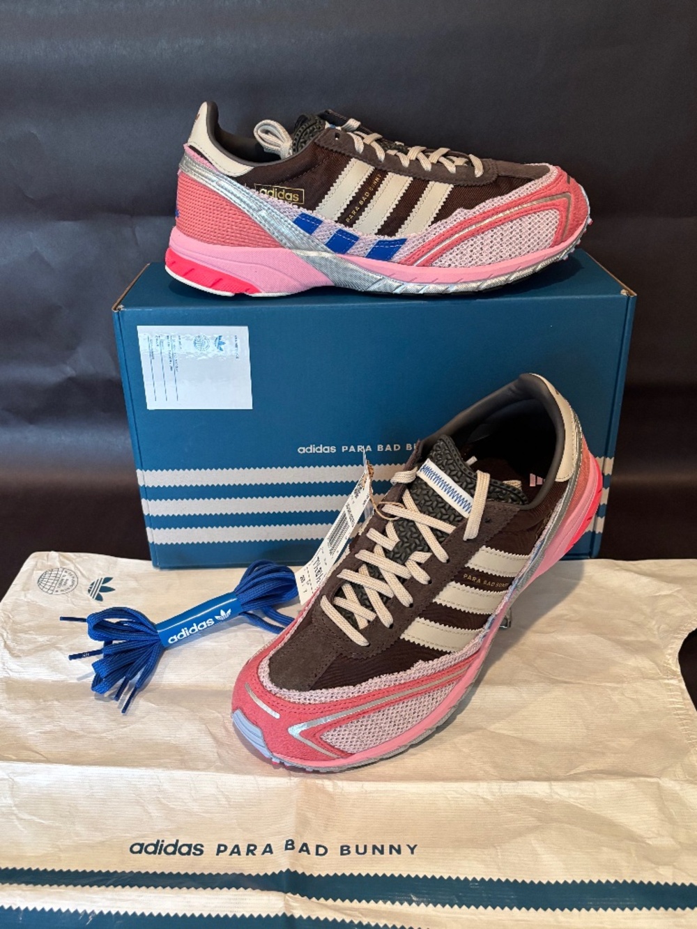 Bad Bunny x Adizero SL72 'Brown Clear Pink' Unisex - Wm 8.5/Men 7.5